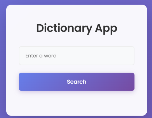 Dictionary App